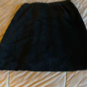 INC Black suede Aline skirt. Full cut